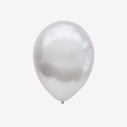 Ballong 45 cm - Chrome Silver