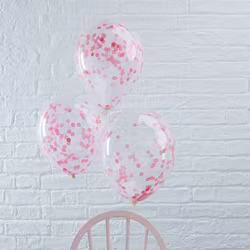 Konfettiballonger Rosa