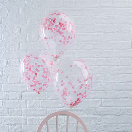 Konfettiballonger Rosa