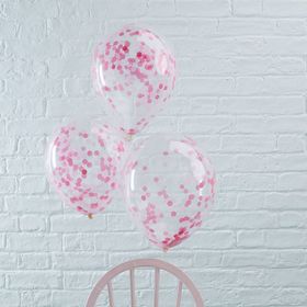 Konfettiballonger Rosa