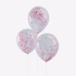 Konfettiballonger Rosa