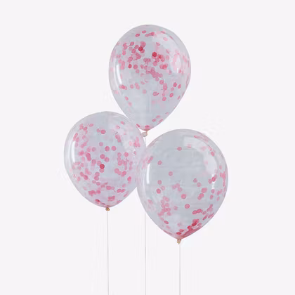 Konfettiballonger Rosa