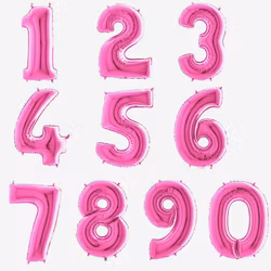 Sifferballonger - Fuchsia