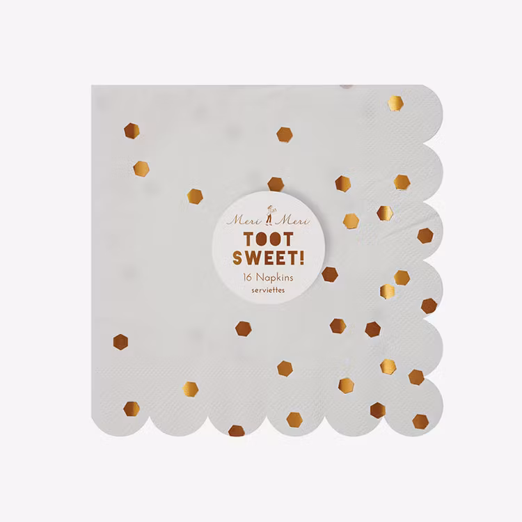 Servetter - Rose Dots