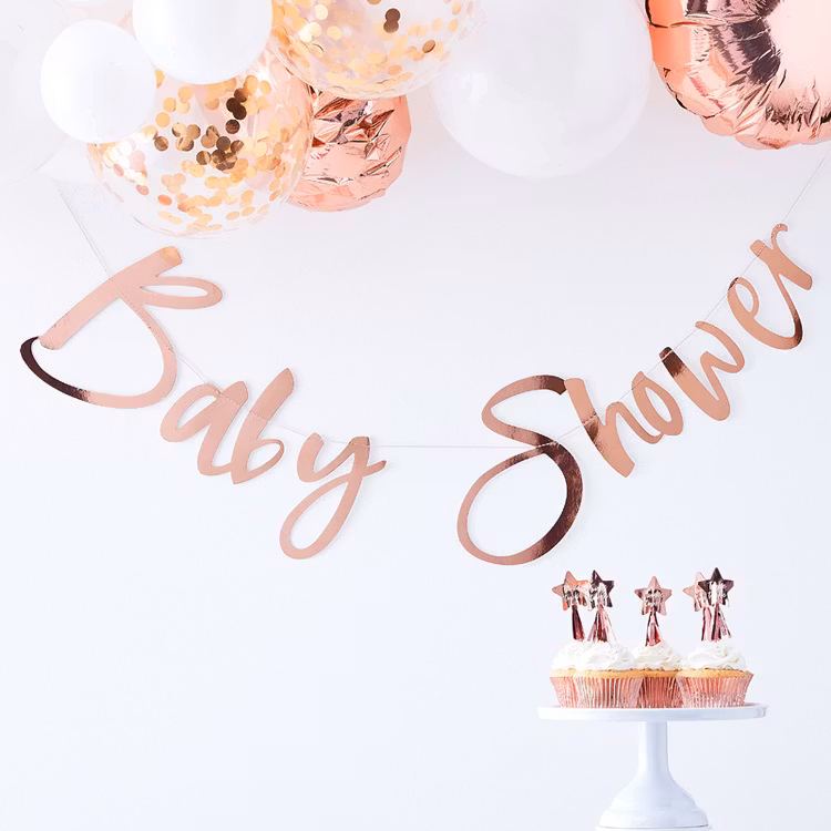 Girlang Babyshower Roseguld