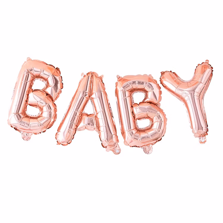 Ballonggirlang BABY- Roséguld