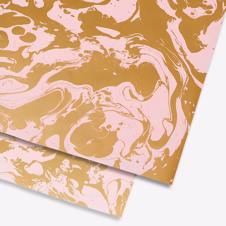 Presentpapper Pink Marble