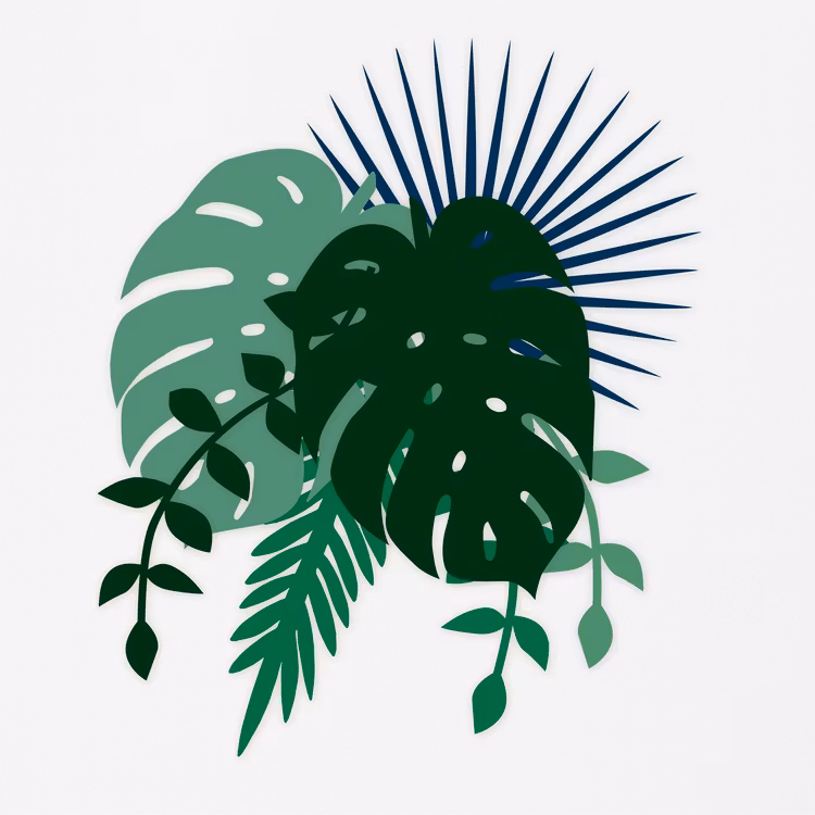 Pappersdekorationer - Tropical