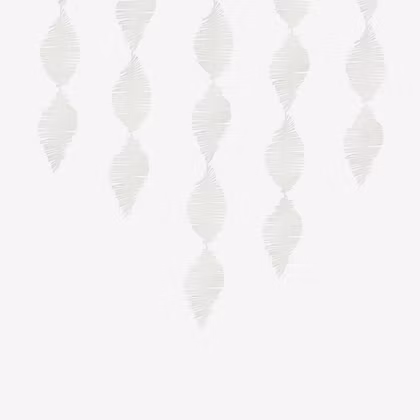Crepe Fringe - Vit