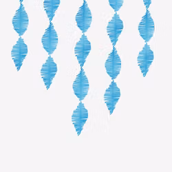 Crepe Fringe - Turkos