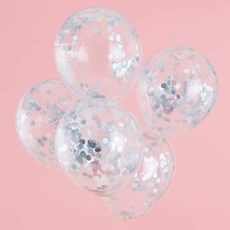 Konfettiballonger - Iridescent