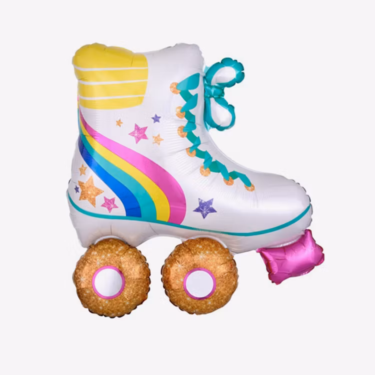 Folieballong - Retro Rullskridsko