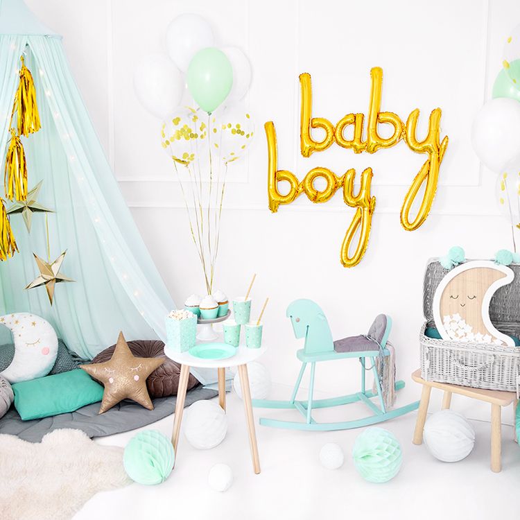 Folieballong - Baby - Guld