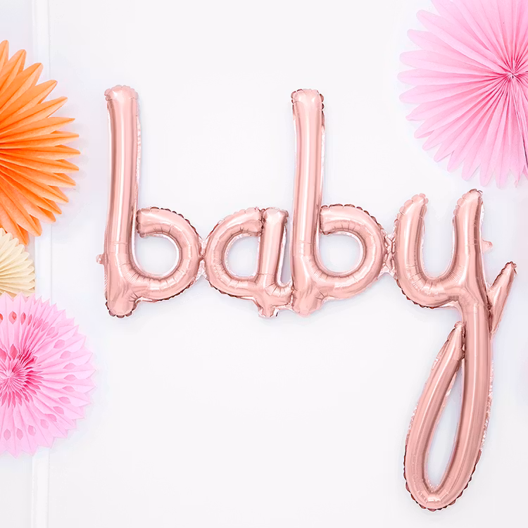 Folieballong - Baby - Rosé