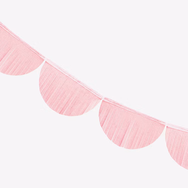 Girlang  - Scallop Fransar - Rosa