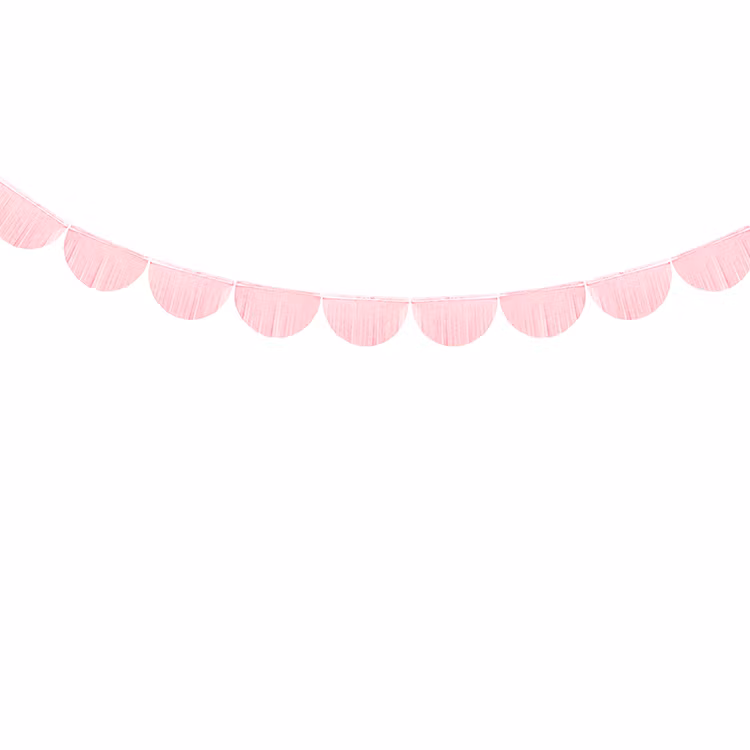 Girlang  - Scallop Fransar - Rosa