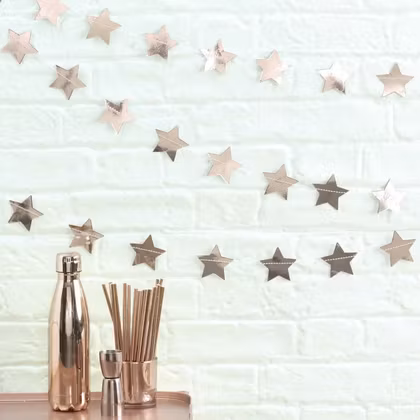 Girlang - Metallic Star - Roséguld