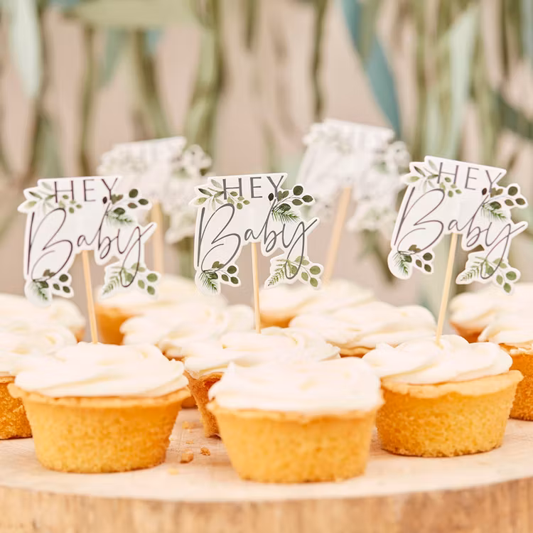 Cupcake Toppers - Hey Baby