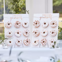 Donut Wall - Vit/Roséguld
