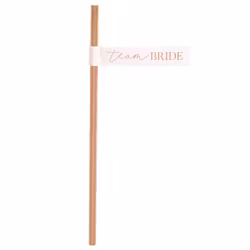 Sugrör - Flagga - Team Bride - Rosé
