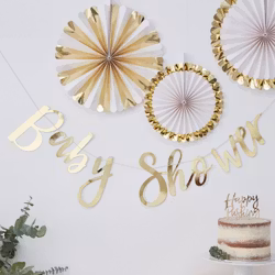 Girlang - Baby Shower - Gold