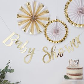 Girlang - Baby Shower - Gold