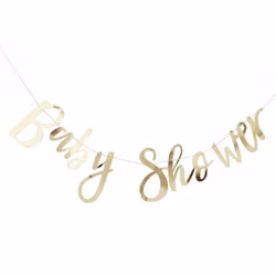 Girlang - Baby Shower - Gold