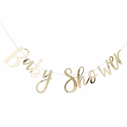 Girlang - Baby Shower - Gold