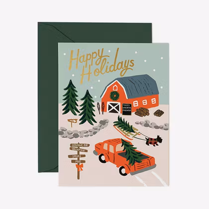 Julkort - Holiday Tree Farm