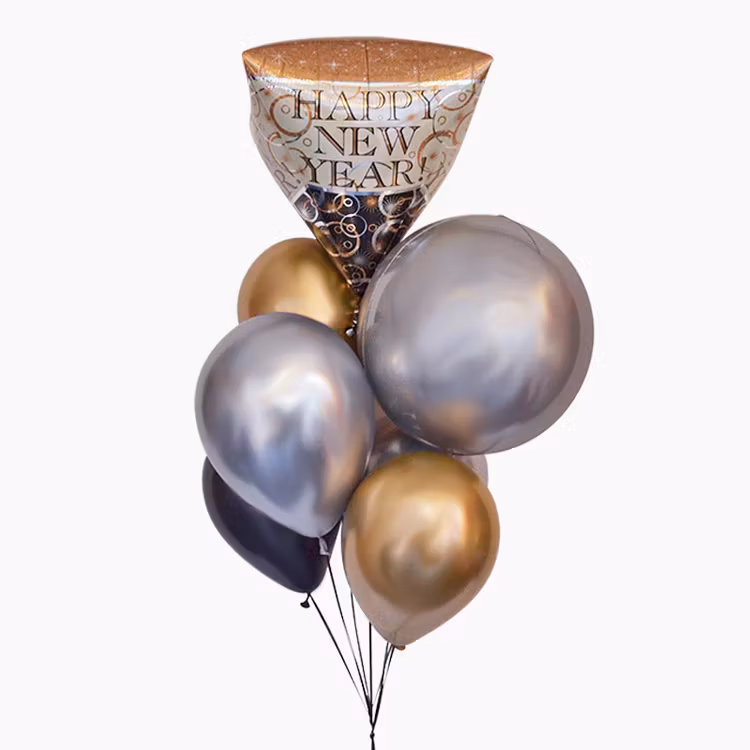Ballongbukett - Happy New Year