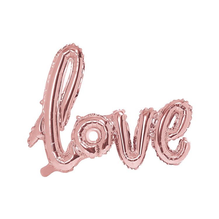 Folieballong - Love - Rosé