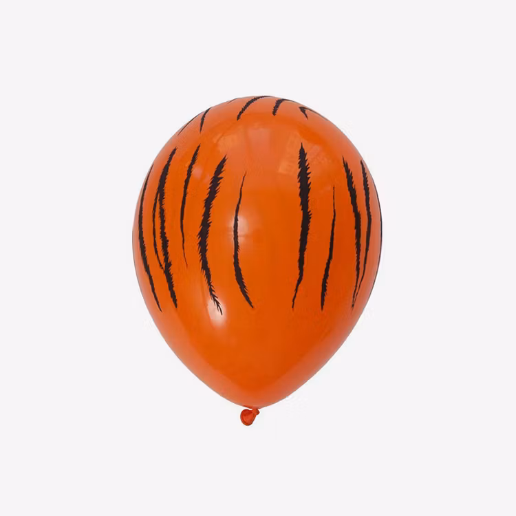 Heliumfylld latexballong 28cm - Tiger