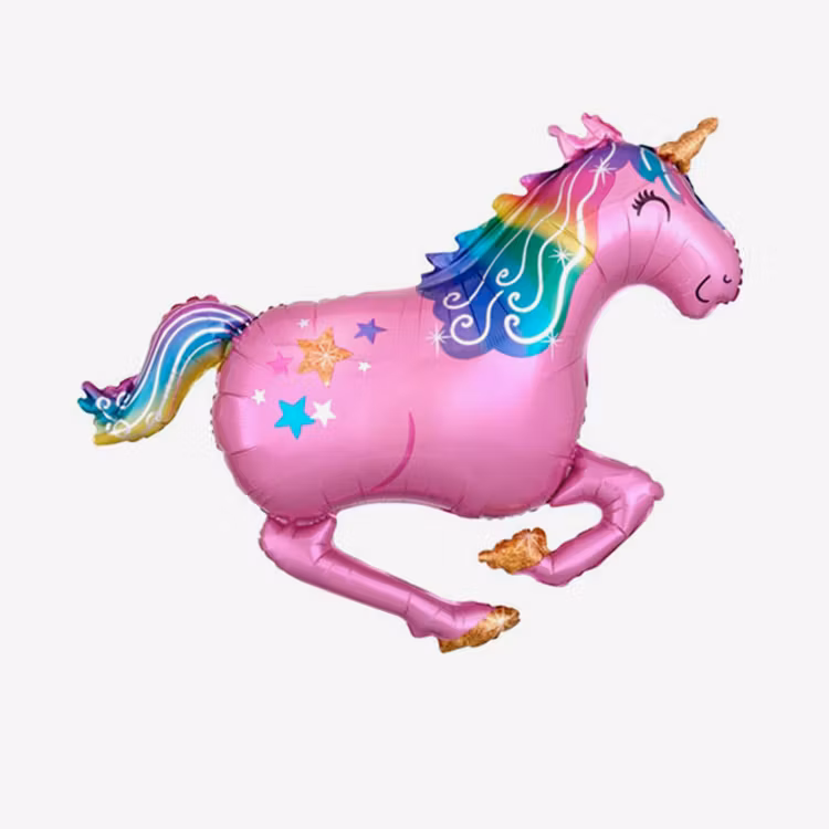 Heliumfylld folieballong - Pink Unicorn
