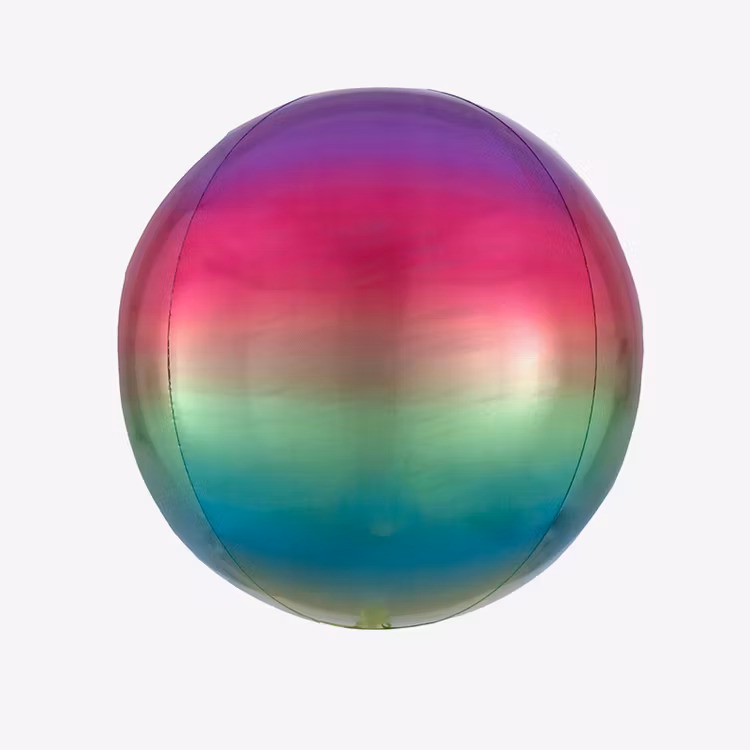Heliumfylld Folieballong - Orbz Ombre Rainbow