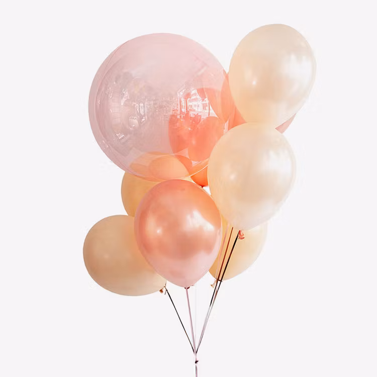Ballongbukett - Peachy Bubbles