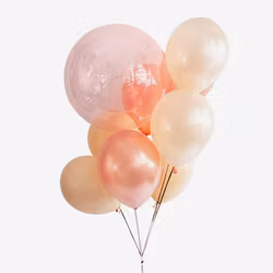 Ballongbukett - Peachy Bubbles