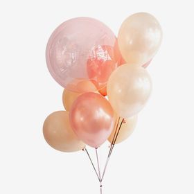 Ballongbukett - Peachy Bubbles