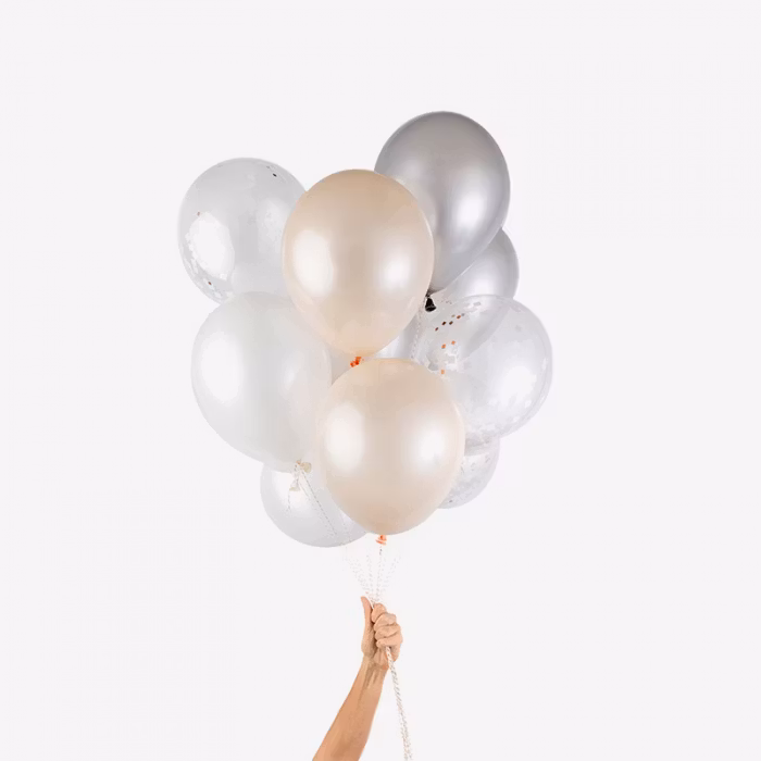 Heliumfylld Ballongbukett - Blush Copper