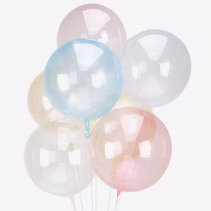 Ballong - Crystal Clear - Blå