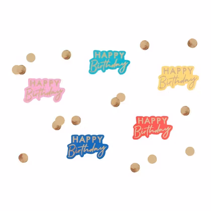 Konfetti - Happy Birthday - Rainbow