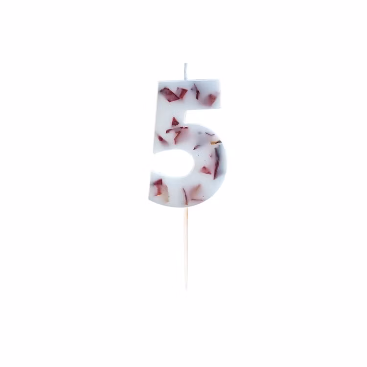 Tårtljus - Blomblad - 5a