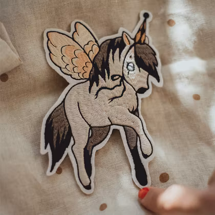 1 Patch Flying pony  -  Mrs Mighetto