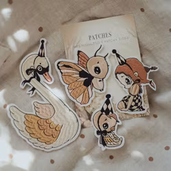 4-pack Patches Dear Swan  -  Mrs Mighetto