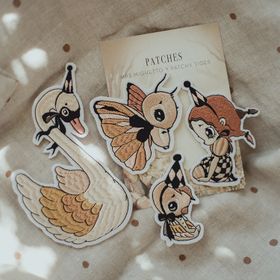 4-pack Patches Dear Swan  -  Mrs Mighetto