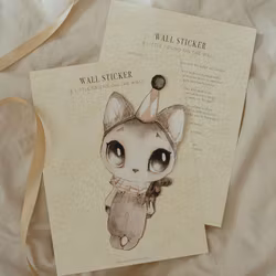 Wall sticker - Dear Meow - Mrs Mighetto