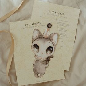 Wall sticker - Dear Meow - Mrs Mighetto