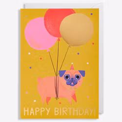 Kort - Happy Birthday - Pug