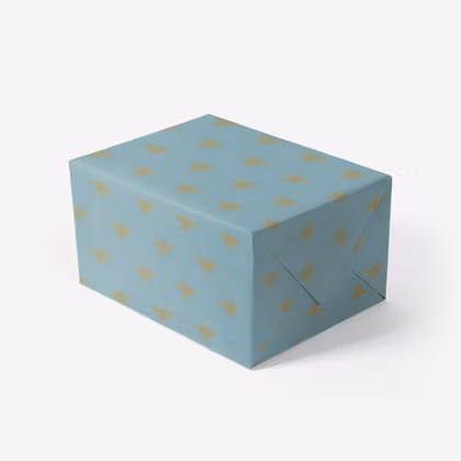 Presentpapper - Honey Bee - Blå