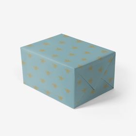 Presentpapper - Honey Bee - Blå