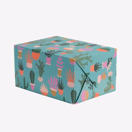 Presentpapper - Kaktusar